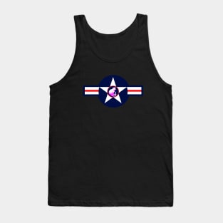 : Two Tailed Tom - - Blue USAF - - Tank Top